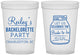 Custom Bachelorette 16 oz Translucent Cups - Bride To Be | 60146
