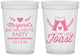 Custom Bachelorette 16 oz Translucent Cups - One Last Toast | 60147