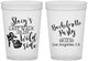 Custom Bachelorette 16 oz Translucent Cups - Last Walk Wild Side | 60148