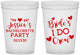 Custom Bachelorette 16 oz Translucent Cups - Brides I Do Crew | 60159