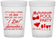 Custom Bachelorette 16 oz Translucent Cups - Pool Party | 60167