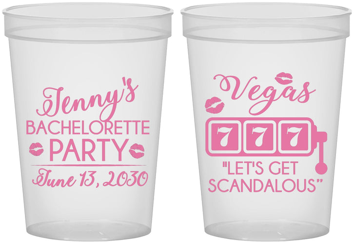 Custom Bachelorette 16 oz Translucent Cups - Las Vegas | 60170