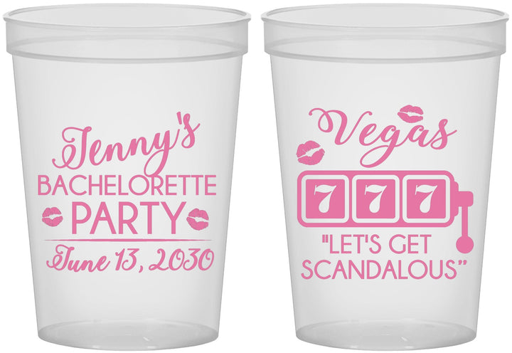 Custom Bachelorette 16 oz Translucent Cups - Las Vegas | 60170