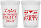 Custom Bachelorette 16 oz Translucent Cups - Lingerie Party | 60171