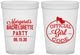 Custom Bachelorette 16 oz Translucent Cups - Official Girl Code | 60176