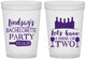 Custom Bachelorette 16 oz Translucent Cups - Wine Drink Or Two | 60178