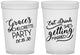 Custom Bachelorette 16 oz Translucent Cups - Eat Drink Getting Married | 60181