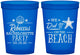 Custom Bachelorette 16 oz Translucent Cups - Beach | 60183