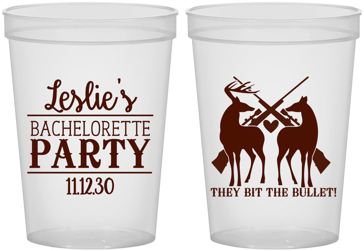 Custom Bachelorette 16 oz Translucent Cups - Hunting | 60187