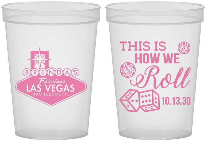 Custom Bachelorette 16 oz Translucent Cups - Las Vegas | 60191