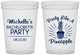 Custom Bachelorette 16 oz Translucent Cups - Party Like A Pineapple | 60193