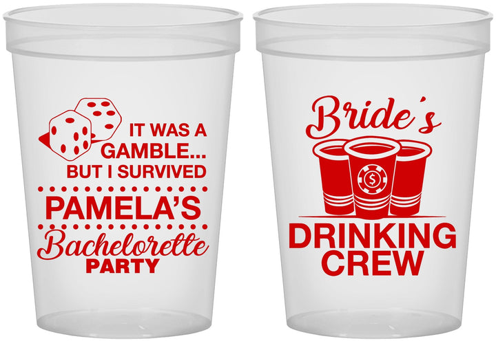 Custom Bachelorette 16 oz Translucent Cups - Las Vegas | 60194
