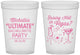 Custom Bachelorette 16 oz Translucent Cups - Raising Hell In Vegas | 60196