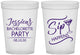Custom Bachelorette 16 oz Translucent Cups - Sip Happens | 60197