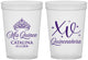 Custom Quinceanera 16 oz Translucent Cups - Mis Quince Anos | 70002