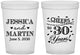 Custom Anniversary 16 oz Translucent Cups - Cheers To 30 Years | 80003