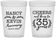 Custom Anniversary 16 oz Translucent Cups - Cheers To 35 Years | 80004
