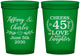 Custom Anniversary 16 oz Translucent Cups - Cheers To 45 Years | 80006