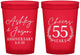 Custom Anniversary 16 oz Translucent Cups - Cheers To 55 Years | 80008