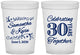 Custom Anniversary 16 oz Translucent Cups - 30 Years Together | 80013