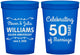 Custom Anniversary 16 oz Translucent Cups - 50 Years Of Marriage | 80017