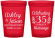 Custom Anniversary 16 oz Translucent Cups - 35 Years Of Marriage | 80024