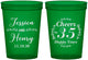 Custom Anniversary 16 oz Translucent Cups - Cheers To 35 Years | 80034