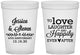 Custom Anniversary 16 oz Translucent Cups - 40th Wedding | 80035