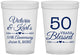 Custom Anniversary 16 oz Translucent Cups - 50 Years Blessed | 80037