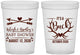Custom Baby Shower 16 oz Translucent Cups - It’s A Buck Antler | 90000