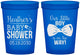 Custom Baby Shower 16 oz Translucent Cups - Little Boy Is On The Way | 90005