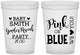 Custom Baby Shower 16 oz Translucent Cups - Gender Reveal Pink Or Blue | 90012