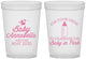 Custom Baby Shower 16 oz Translucent Cups - Drink Baby In Pink | 90014