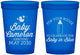 Custom Baby Shower 16 oz Translucent Cups - Booze Baby In Blue | 90015