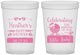 Custom Baby Shower 16 oz Translucent Cups - Little Lady On The Way | 90023