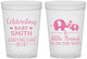 Custom Baby Shower 16 oz Translucent Cups - Peanut On The Way | 90027