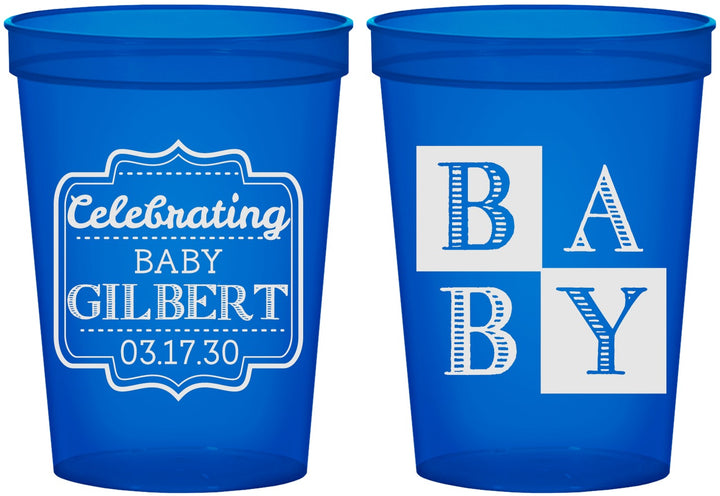 Custom Baby Shower 16 oz Translucent Cups - Celebrating | 90029