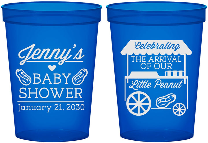 Custom Baby Shower 16 oz Translucent Cups - Little Peanut | 90030