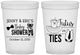 Custom Baby Shower 16 oz Translucent Cups - Gender Reveal Tutus Or Ties | 90033