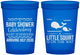 Custom Baby Shower 16 oz Translucent Cups - Mermaid On Her Way | 90044