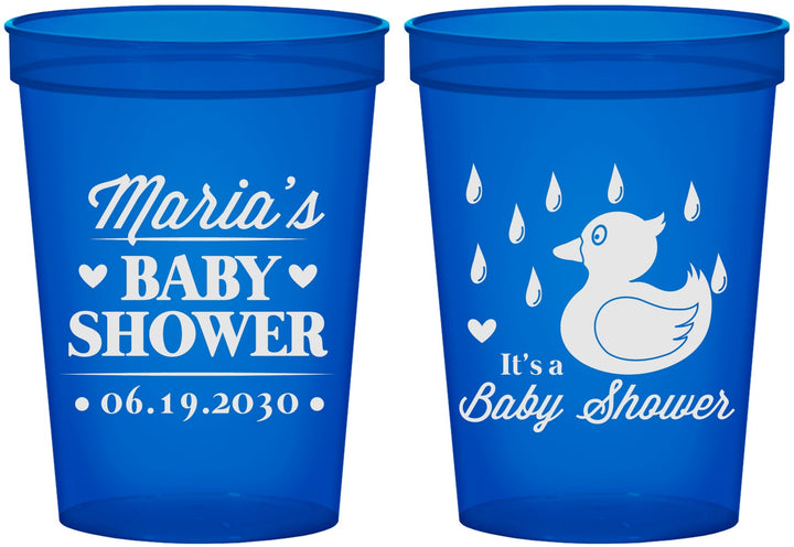 Custom Baby Shower 16 oz Translucent Cups - Duckling | 90047