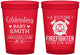 Custom Baby Shower 16 oz Translucent Cups - Future Firefighter | 90048
