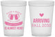 Custom Baby Shower 16 oz Translucent Cups - Raise A Beer | 90049