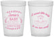 Custom Baby Shower 16 oz Translucent Cups - Sweet Little Lady | 90061