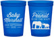 Custom Baby Shower 16 oz Translucent Cups - Peanut On The Way | 90062