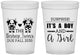 Custom Baby Shower 16 oz Translucent Cups - Twins Baby Cows | 90067