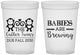 Custom Baby Shower 16 oz Translucent Cups - Twins Baby Monkeys | 90068
