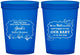 Custom Baby Shower 16 oz Translucent Cups - Fish | 90075