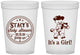 Custom Baby Shower 16 oz Translucent Cups - Horse It’s A Girl | 90077