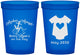 Custom Baby Shower 16 oz Translucent Cups - Nautical Anchors Aweigh | 90083
